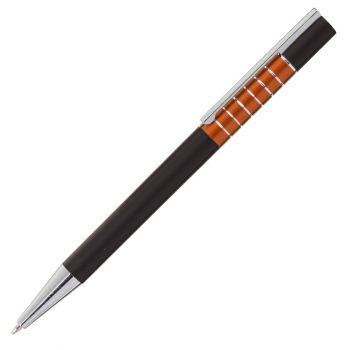 MORENO kuličkové pero,  oranžová/černá
