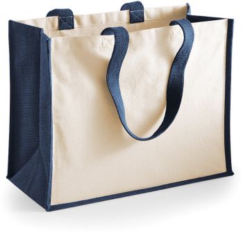 Westford Mill | Jutová nákupní taška "Classic" navy onesize