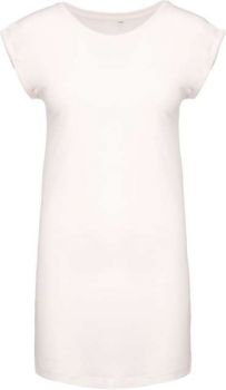 LADIES' LONG T-SHIRT Off White L/XL