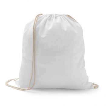 ILFORD. 100% bavlnený sťahovací batoh Biela