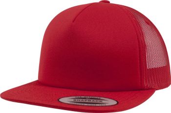 Flexfit | 5 Panelová pěnová kšiltovka red onesize