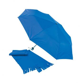 Bitem umbrella&amp;scarf set blue