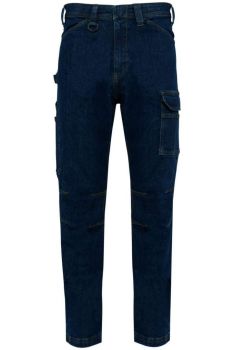 MEN'S MULTIPOCKET DENIM TROUSERS Blue Rinse 42