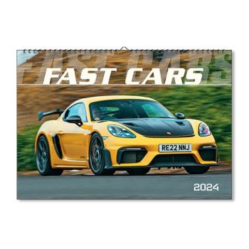 Nástenný kalendár Fast cars 2024