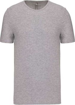 MEN'S SHORT-SLEEVED CREW NECK T-SHIRT Light Grey Heather S