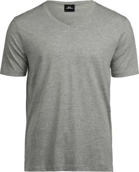 Tee Jays | Pánské luxusní tričko s výstřihem do V heather grey M