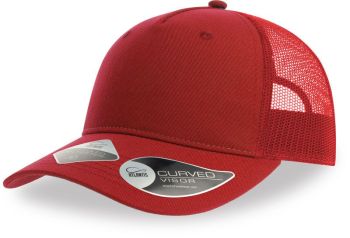 Atlantis | 5 panelová Trucker kšiltovka red/red onesize