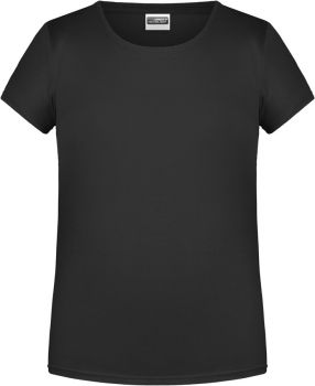 James & Nicholson | Dívčí tričko z bio bavlny black L