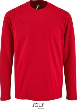 SOL'S | Pánské tričko s dlouhým rukávem red 4XL
