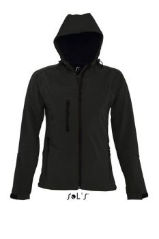 SOL'S REPLAY WOMEN - HOODED SOFTSHELL Black M