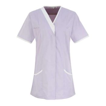 ‘DAISY’ HEALTHCARE TUNIC Lilac/White S