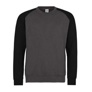 BASEBALL SWEAT Charcoal Grey/Jet Black XL