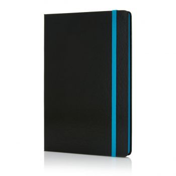 Zápisník A5 s farebnými okrajmi modrá, čierna