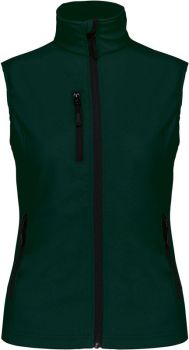 Kariban | Dámská 3-vrstvá softhellová vesta bottle green M