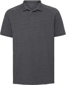 Russell | Pánské raglánové polo "HD" grey marl 3XL