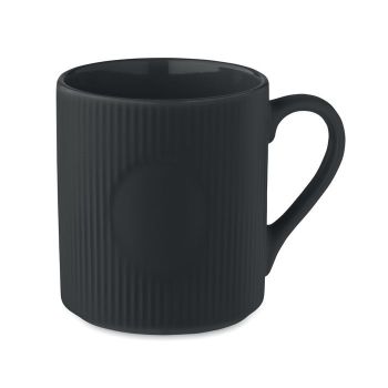RIBMUG Hrnek s žebrovaným povrchem 340 černá