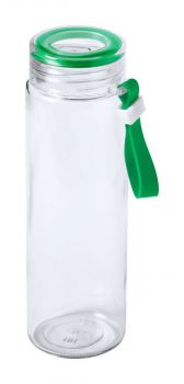 Helux športová fľaša green , transparent