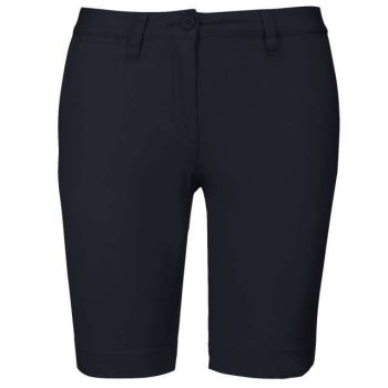 LADIES' CHINO BERMUDA SHORTS Dark Navy 38