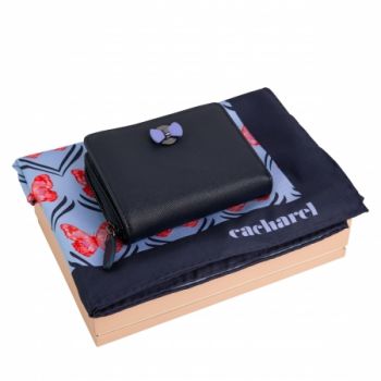 Set Cacharel (money wallet & silk scarf)