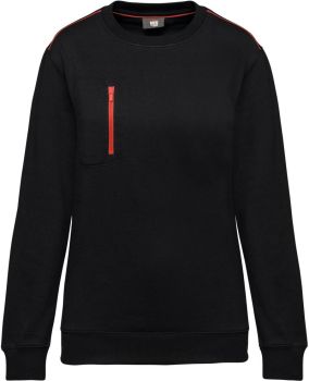 Kariban | Pracovní mikina "Day-to-Day" black/red XS