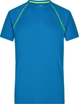 James & Nicholson | Pánské funkční tričko bright blue/bright yellow L