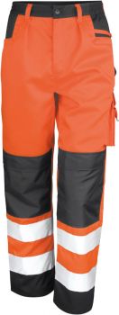 Result | Bezpečnostní cargo kalhoty fluorescent orange L