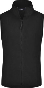 James & Nicholson | Dámská mikrofleecová vesta black M
