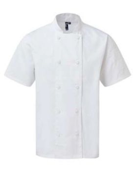 CHEF'S COOLCHECKER® SHORT SLEEVE JACKET White L