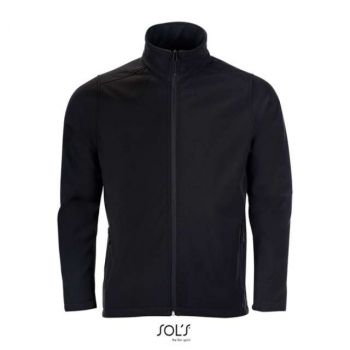 SOL'S RACE MEN - SOFTSHELL ZIP JACKET Black S