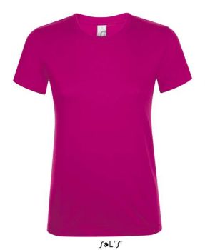 SOL'S REGENT WOMEN - ROUND COLLAR T-SHIRT Fuchsia M