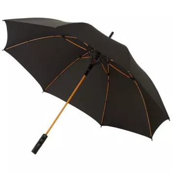23" větruodolný deštník Stark s automatickým otvíráním oranžová / Černá