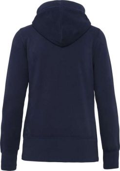 LADIES' VINTAGE ZIPPED HOODED SWEATSHIRT Vintage Navy M