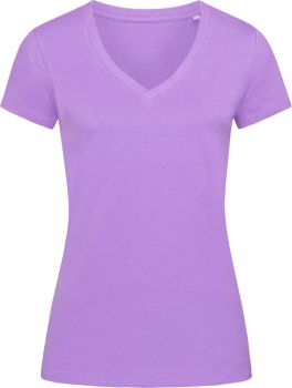 Stedman | Dámské tričko z bio bavlny "Janet" s V výstřihem lavender purple S