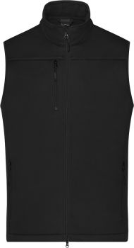 James & Nicholson | Pánská 3-vrstvá softshellová vesta black M