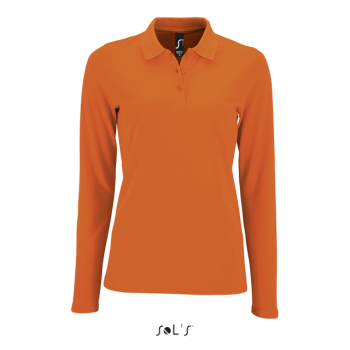 SOL'S PERFECT LSL WOMEN - LONG-SLEEVE PIQUÉ POLO SHIRT Orange L