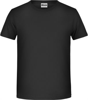 James & Nicholson | Chlapecké tričko z bio bavlny black M