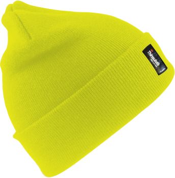 Result Winter Essentials | Pletená čepice s Thinsulate™ podšívkou neon yellow onesize