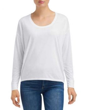 WOMEN'S FREEDOM LONG SLEEVE TEE White M