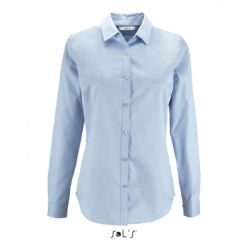 SOL'S BRODY WOMEN - HERRINGBONE SHIRT Sky Blue S