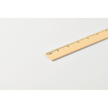 RULER30 Dřevěné pravítko 30 cm Barva Dřeva