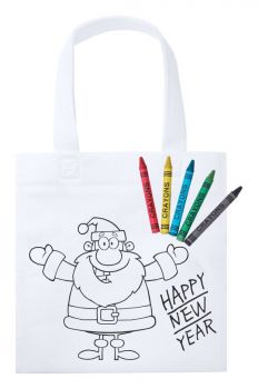 Wistick colouring shopping bag white