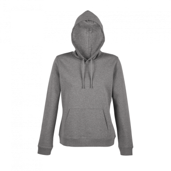 NICHOLAS WOMEN - FRENCH TERRY HOODED SWEATSHIRT Gray Melanged S