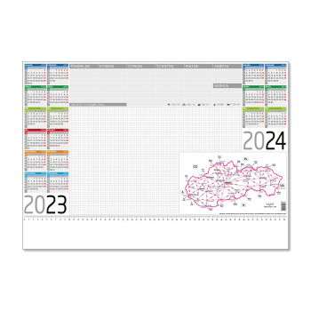 Podložka farebná s mapou 2023