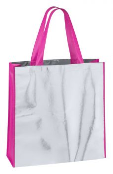 Kuzor shopping bag silver , pink