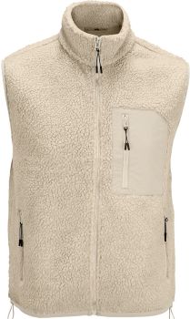 SOL'S | Fleecová vesta Sherpa shear beige/beige XL