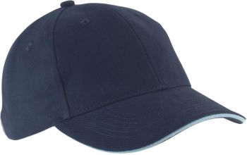 Kariban K-Up | 6 Panelová sandwich kšiltovka "Orlando" navy/sky blue onesize