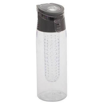 FRUTELLO sportovní lahev 700 ml s infuzérem,  šedá/transparentní