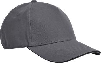 Beechfield | 5 panelová kšiltovka sandwich EarthAware® graphite grey/black onesize