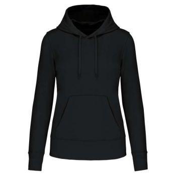 LADIES' ECO-FRIENDLY HOODED SWEATSHIRT Black M