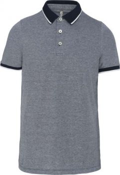 MEN'S TWO-TONE MARL POLO SHIRT Marl Navy L